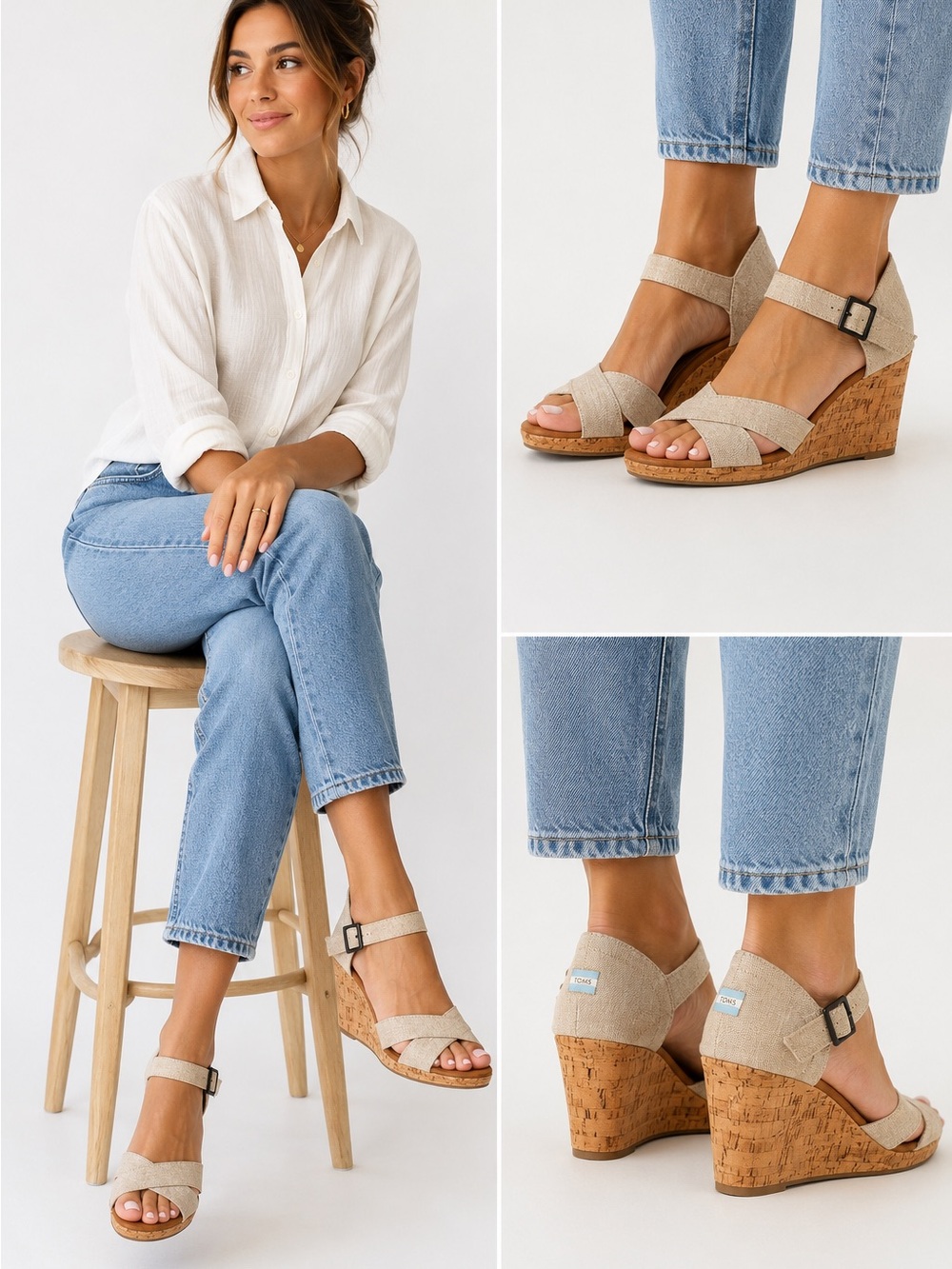 Tom’s beige sandal
